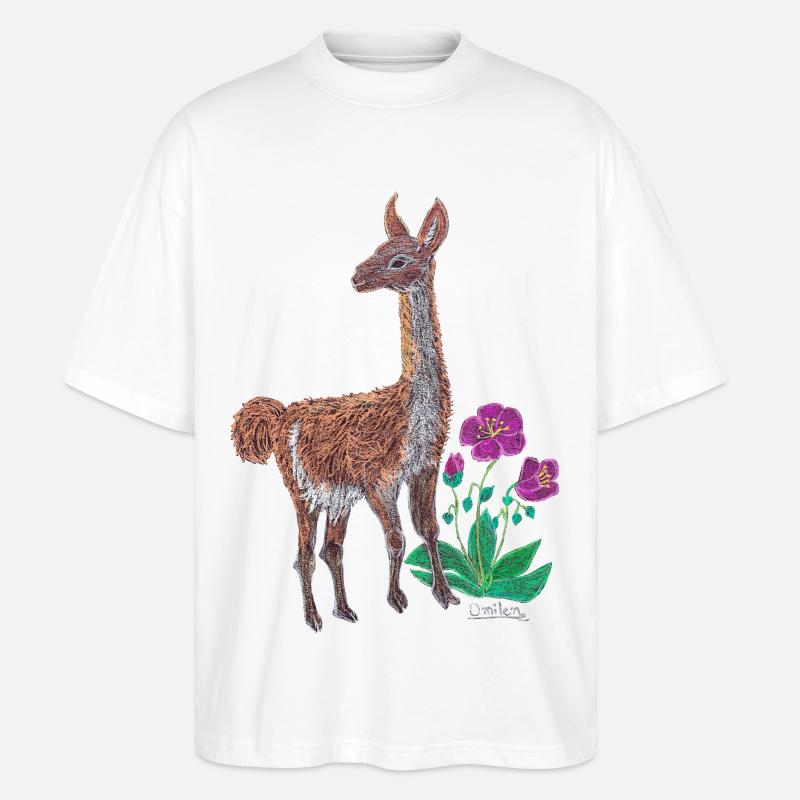Herzschläge der Wüste. - Stanley/Stella Oversized Unisex Bio T-Shirt Blaster 2.0 - Weiß