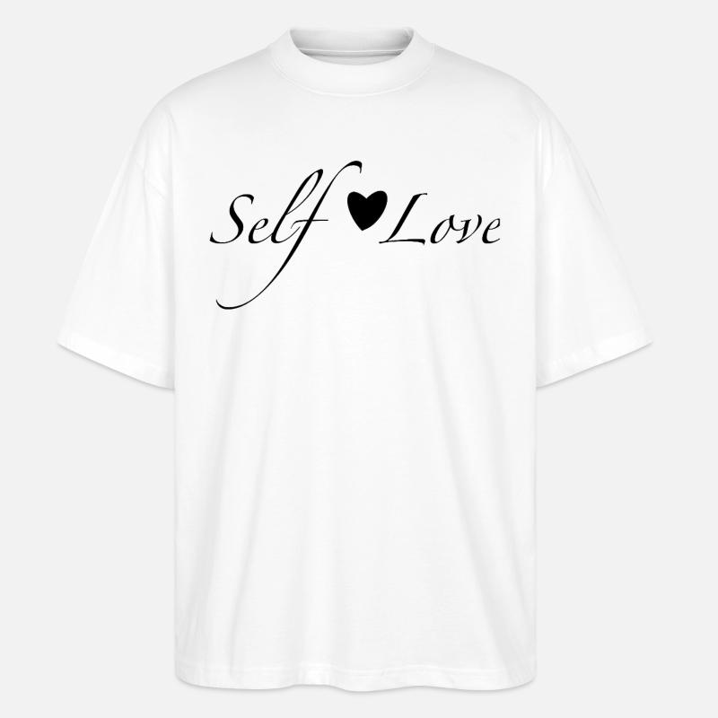 L’amour de soi - T-shirt bio Blaster 2.0 coupe oversize Stanley/Stella Unisexe - blanc