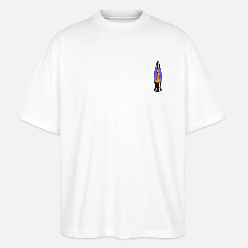 Lava Lampe Retro – Psychedelic Design - Stanley/Stella Oversized Unisex Bio T-Shirt Blaster 2.0 - Weiß