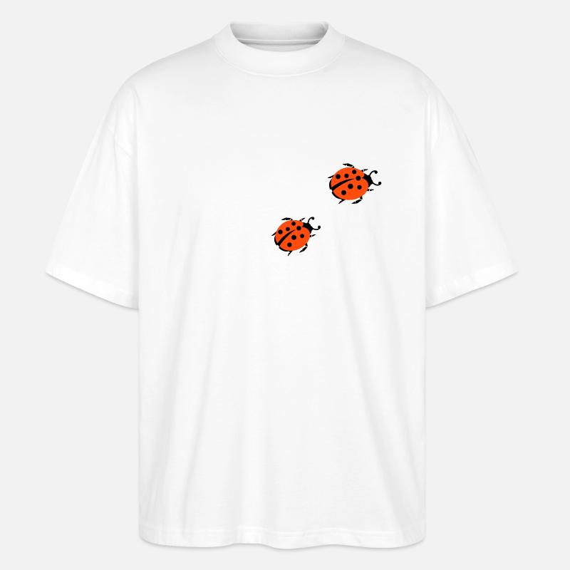 ladybug - marienkaefer - Stanley/Stella Oversized Unisex Bio T-Shirt Blaster 2.0 - Weiß