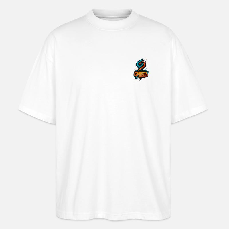 GMRSTN Graffiti Emblem Splash - Stanley/Stella Oversized Unisex Bio T-Shirt Blaster 2.0 - Weiß