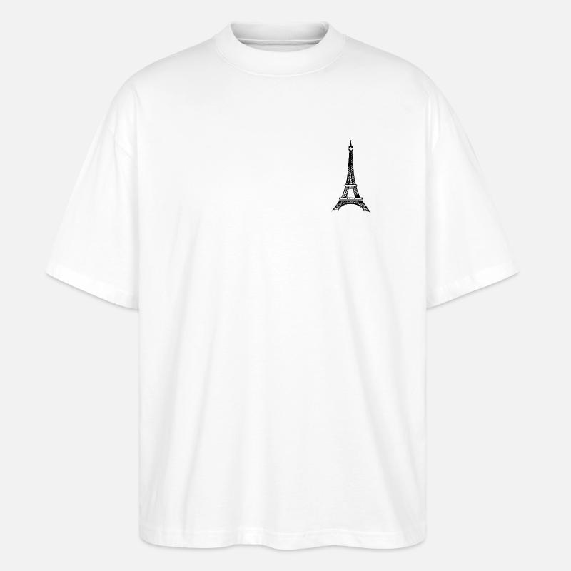 Eiffelturm - Stanley/Stella Oversized Unisex Bio T-Shirt Blaster 2.0 - Weiß
