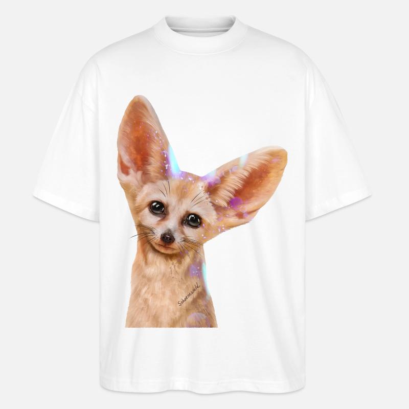 Fennek - Stanley/Stella Oversized Unisex Bio T-Shirt Blaster 2.0 - Weiß