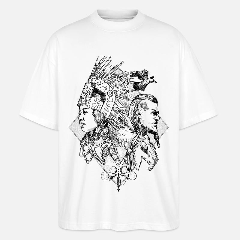 Zeit-Krieger - Stanley/Stella Oversized Unisex Bio T-Shirt Blaster 2.0 - Weiß