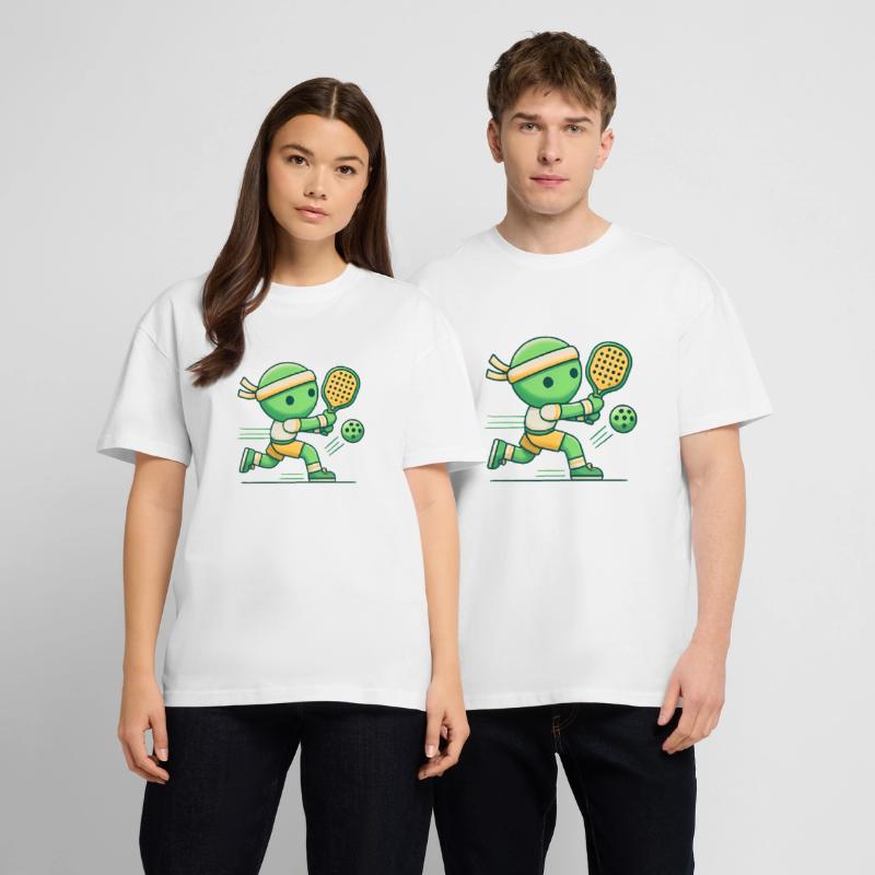 Authentic Pickleball Player Graphic Stanley/Stella Oversized Unisex Organic T-shirt Blaster 2.0