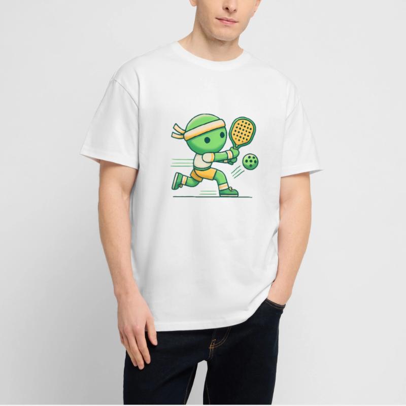 Authentic Pickleball Player Graphic Stanley/Stella Oversized Unisex Organic T-shirt Blaster 2.0