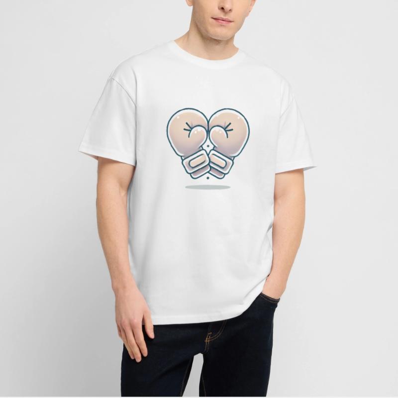 Conception de gants de boxe en forme de cœur T-shirt bio Blaster 2.0 coupe oversize Stanley/Stella Unisexe