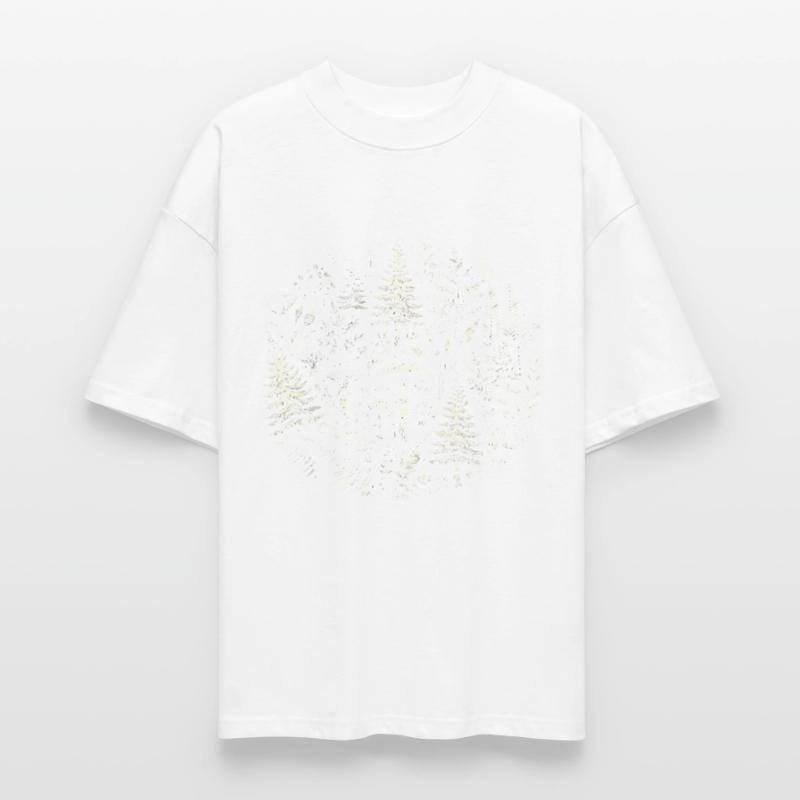 Illustration complexe de la nature de la forêt T-shirt bio Blaster 2.0 coupe oversize Stanley/Stella Unisexe