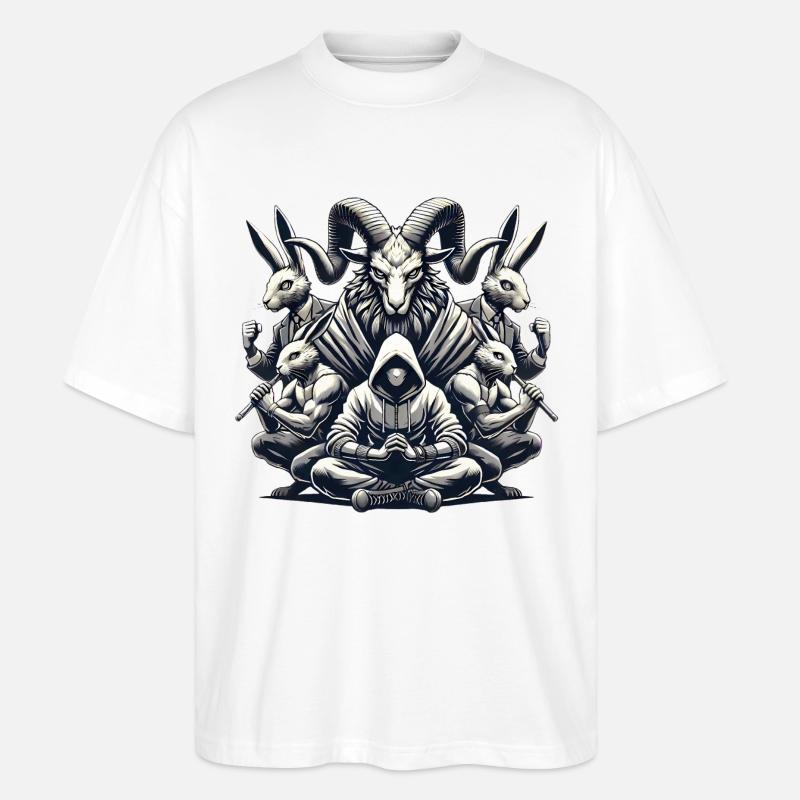 Protect the Unknown Wild Legends - Stanley/Stella Oversized Unisex Organic T-shirt Blaster 2.0 - white
