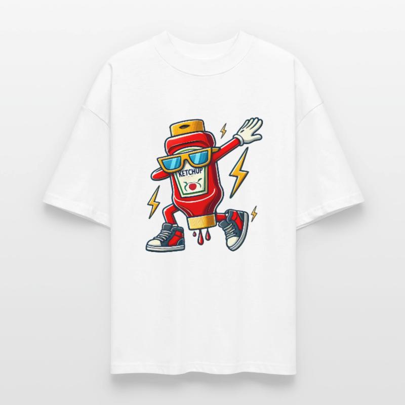 Ketchup Bottle Dab Design Stanley/Stella Oversized Unisex Organic T-shirt Blaster 2.0