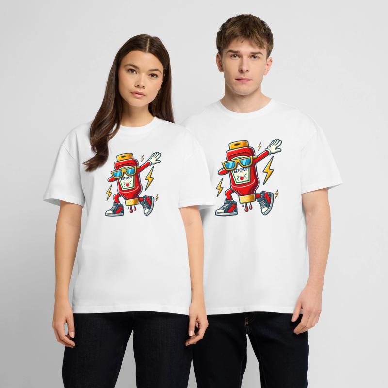 Ketchup Bottle Dab Design Stanley/Stella Oversized Unisex Organic T-shirt Blaster 2.0