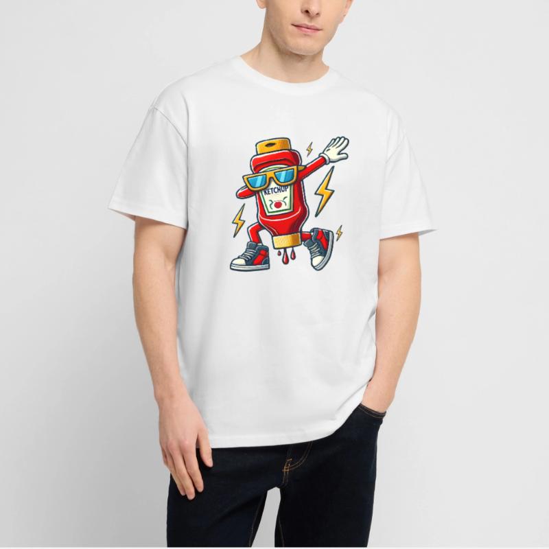 Ketchup Bottle Dab Design Stanley/Stella Oversized Unisex Organic T-shirt Blaster 2.0