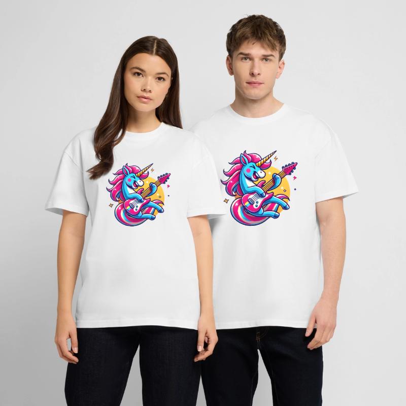 Conception de guitare licorne à bascule T-shirt bio Blaster 2.0 coupe oversize Stanley/Stella Unisexe