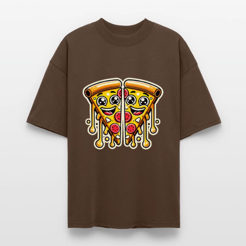 Dormir manger pizza répéter design drôle T-shirt bio Blaster 2.0 coupe oversize Stanley/Stella Unisexe
