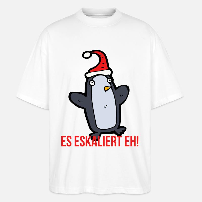 Es eskaliert eh! - Stanley/Stella Oversized Unisex Bio T-Shirt Blaster 2.0 - Weiß