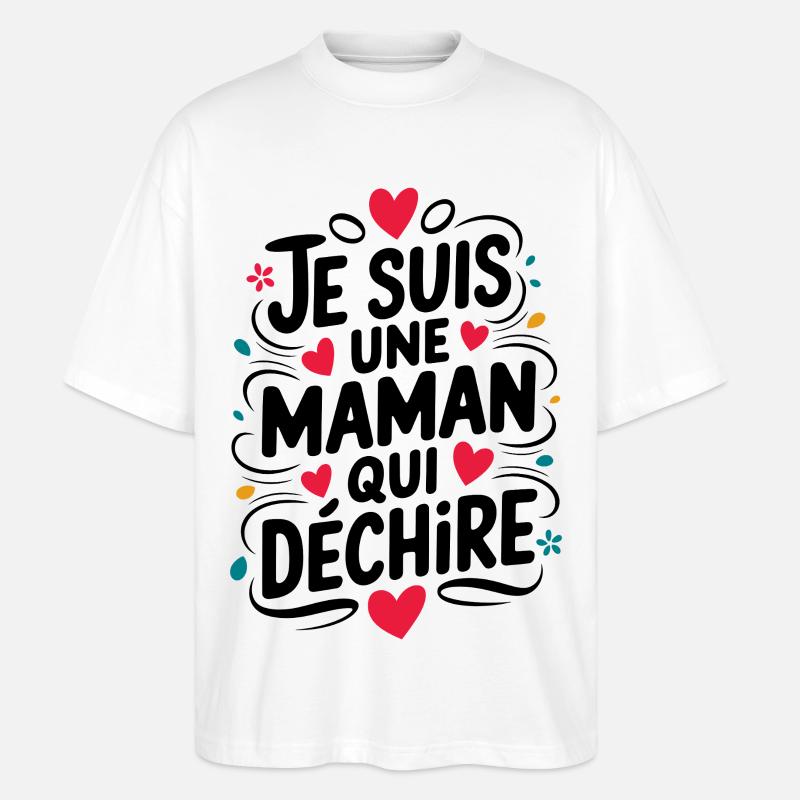 Ich bin eine Killer-Mutter - Stanley/Stella Oversized Unisex Bio T-Shirt Blaster 2.0 - Weiß