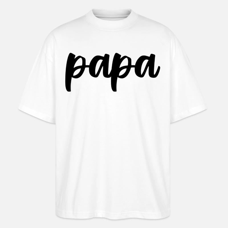 Papa - T-shirt bio Blaster 2.0 coupe oversize Stanley/Stella Unisexe - blanc