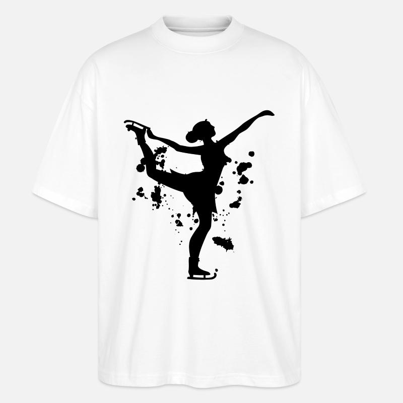 Eiskunstlauf - Stanley/Stella Oversized Unisex Bio T-Shirt Blaster 2.0 - Weiß