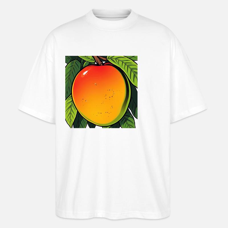 Mango on a Tree - Stanley/Stella Oversized Unisex Organic T-shirt Blaster 2.0 - white
