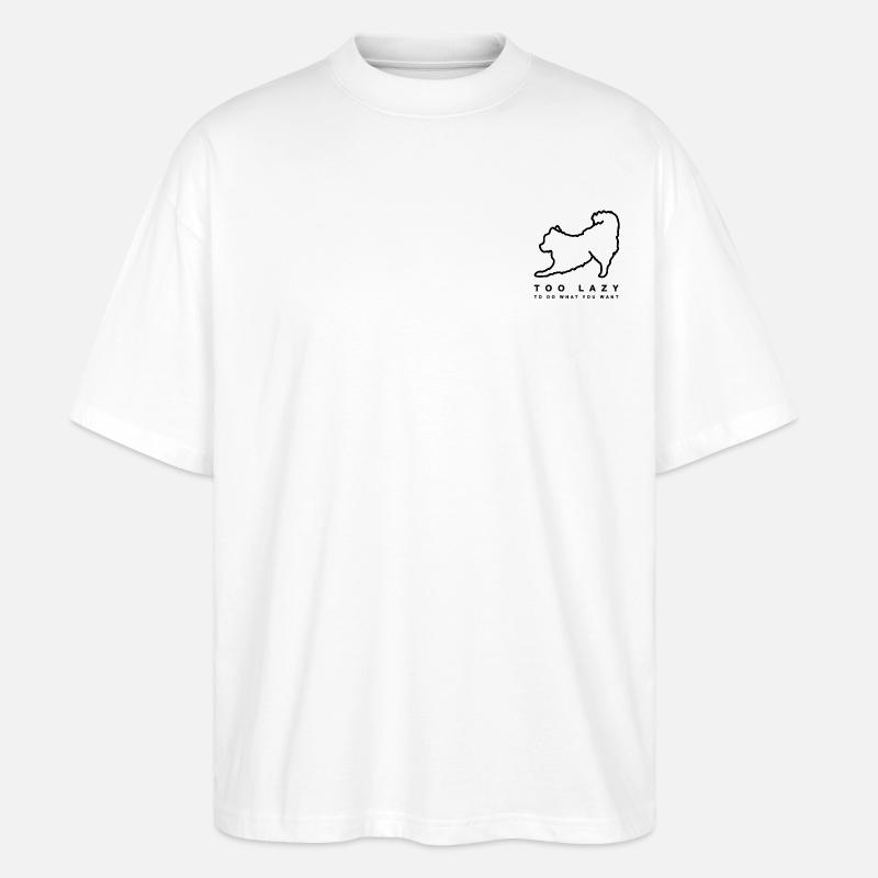 Dwarf spitz - Stanley/Stella Oversized Unisex Organic T-shirt Blaster 2.0 - white