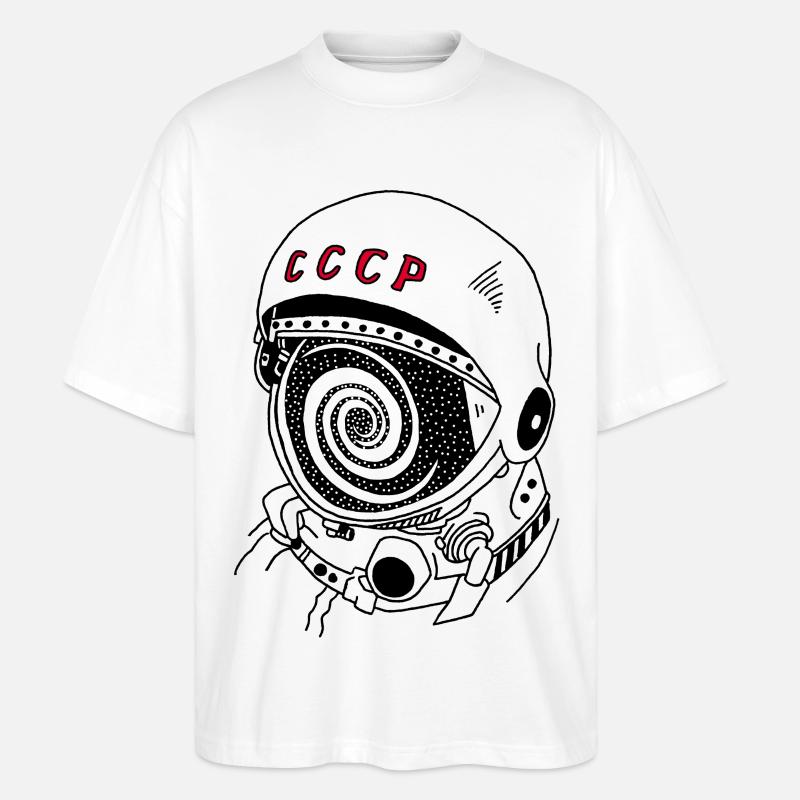 Rêve déçu de conquête spatiale - T-shirt bio Blaster 2.0 coupe oversize Stanley/Stella Unisexe - blanc