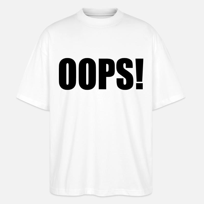 Oops - T-shirt bio Blaster 2.0 coupe oversize Stanley/Stella Unisexe - blanc