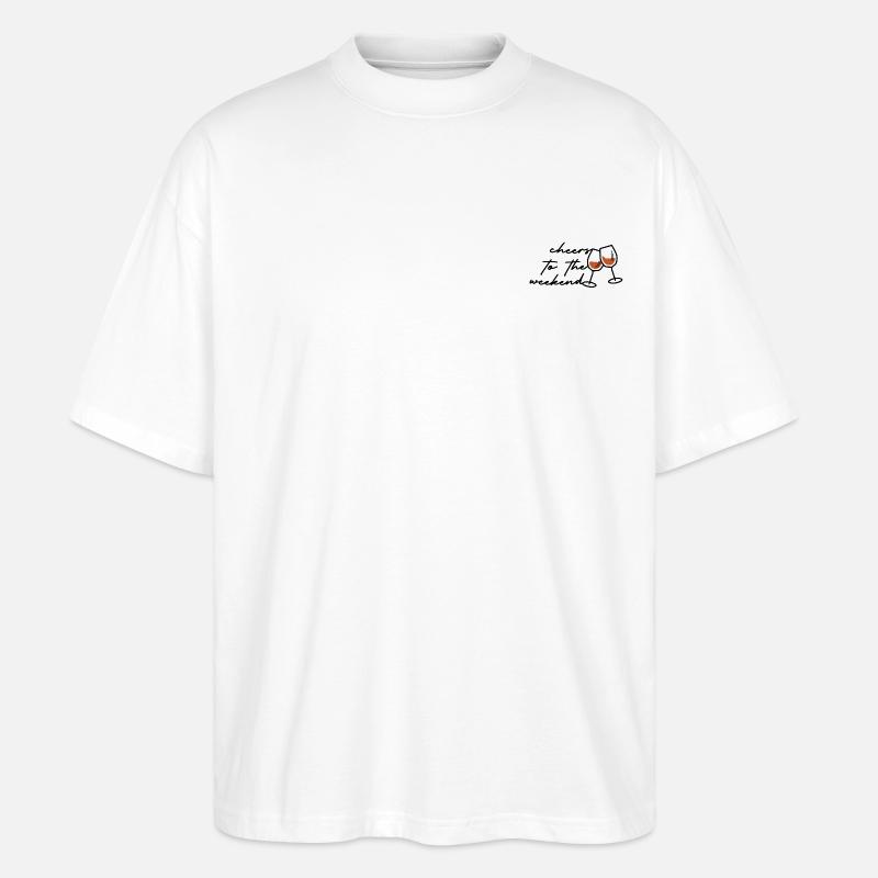 weekend - Stanley/Stella Oversized Unisex Bio T-Shirt Blaster 2.0 - Weiß