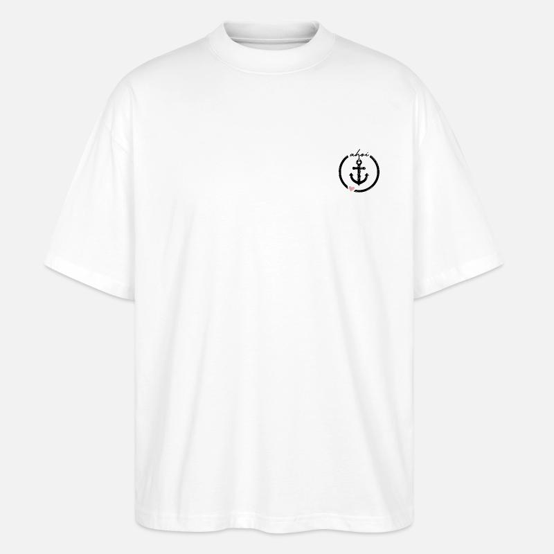 Ahoi - Stanley/Stella Oversized Unisex Bio T-Shirt Blaster 2.0 - Weiß