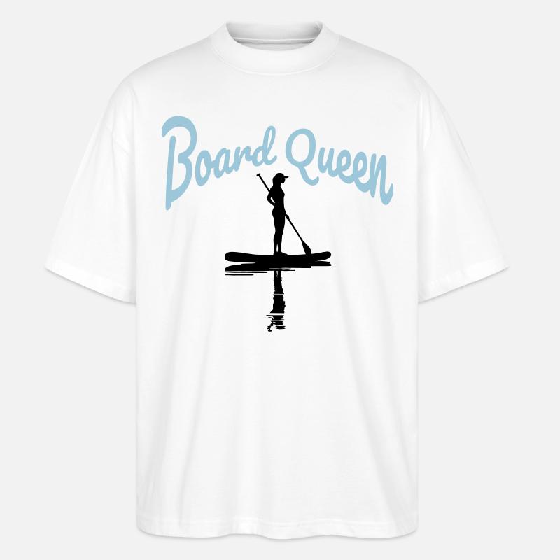 Planche Queen - SUP - T-shirt bio Blaster 2.0 coupe oversize Stanley/Stella Unisexe - blanc