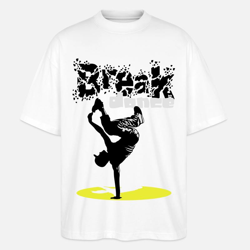 Breakdance flex - Stanley/Stella Oversized Unisex Bio T-Shirt Blaster 2.0 - Weiß