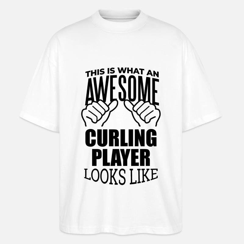 Curling - Stanley/Stella Oversized Unisex Bio T-Shirt Blaster 2.0 - Weiß
