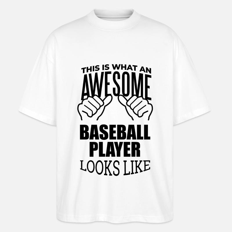 Baseball - Stanley/Stella Oversized Unisex Bio T-Shirt Blaster 2.0 - Weiß