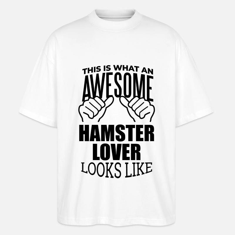 Hamster - Stanley/Stella Oversized Unisex Bio T-Shirt Blaster 2.0 - Weiß