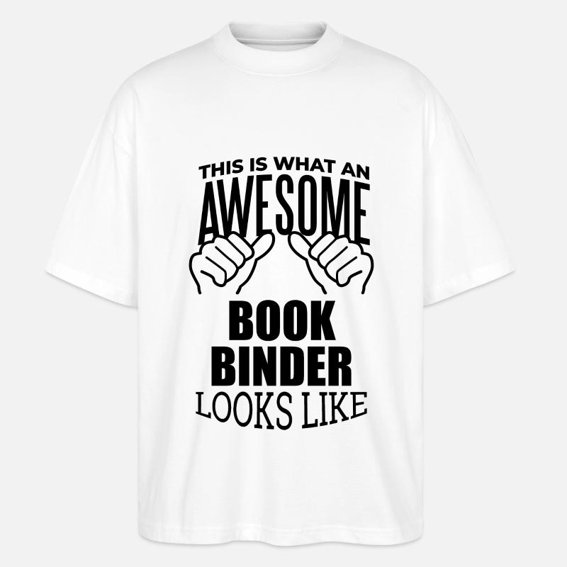Buchbinder - Stanley/Stella Oversized Unisex Bio T-Shirt Blaster 2.0 - Weiß