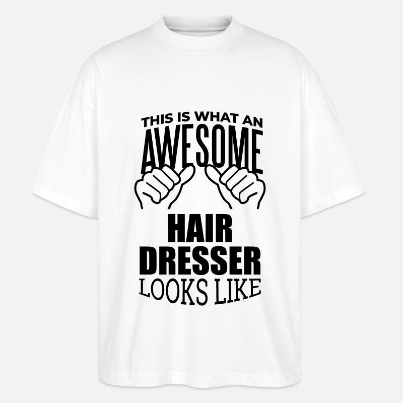 Frisör - Stanley/Stella Oversized Unisex Bio T-Shirt Blaster 2.0 - Weiß