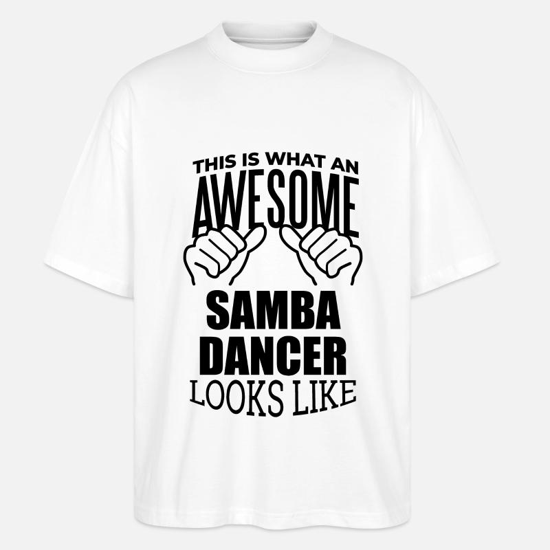 Samba - Stanley/Stella Oversized Unisex Bio T-Shirt Blaster 2.0 - Weiß