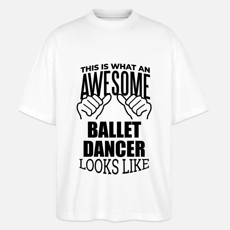 Ballett - Stanley/Stella Oversized Unisex Bio T-Shirt Blaster 2.0 - Weiß