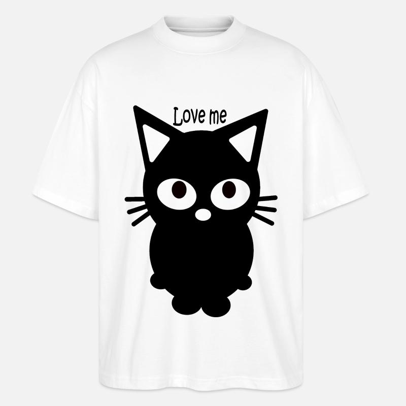 Kätzchen - Stanley/Stella Oversized Unisex Bio T-Shirt Blaster 2.0 - Weiß