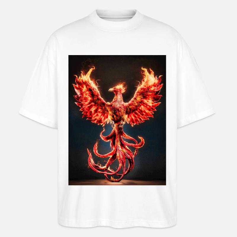 Explosion de Phoenix Firecrest - T-shirt bio Blaster 2.0 coupe oversize Stanley/Stella Unisexe - blanc