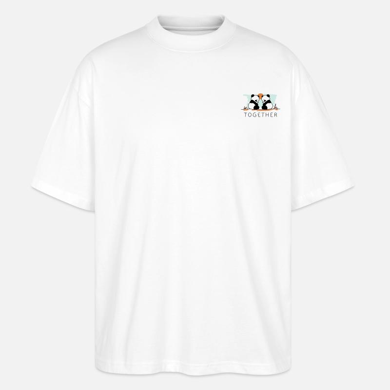 Ensemble (couleur) - T-shirt bio Blaster 2.0 coupe oversize Stanley/Stella Unisexe - blanc