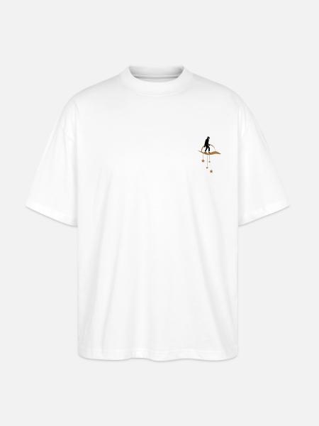 MOONWALK - STARS - Stanley/Stella Oversized Unisex Organic T-shirt Blaster 2.0 - white