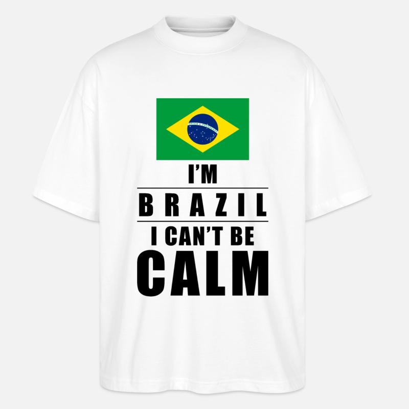 Brasilianer Spruch - Stanley/Stella Oversized Unisex Bio T-Shirt Blaster 2.0 - Weiß