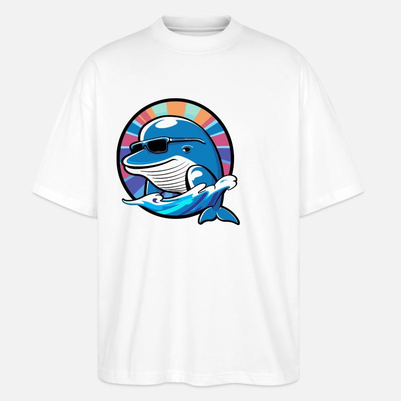 Wal Cool Comic - Stanley/Stella Oversized Unisex Bio T-Shirt Blaster 2.0 - Weiß