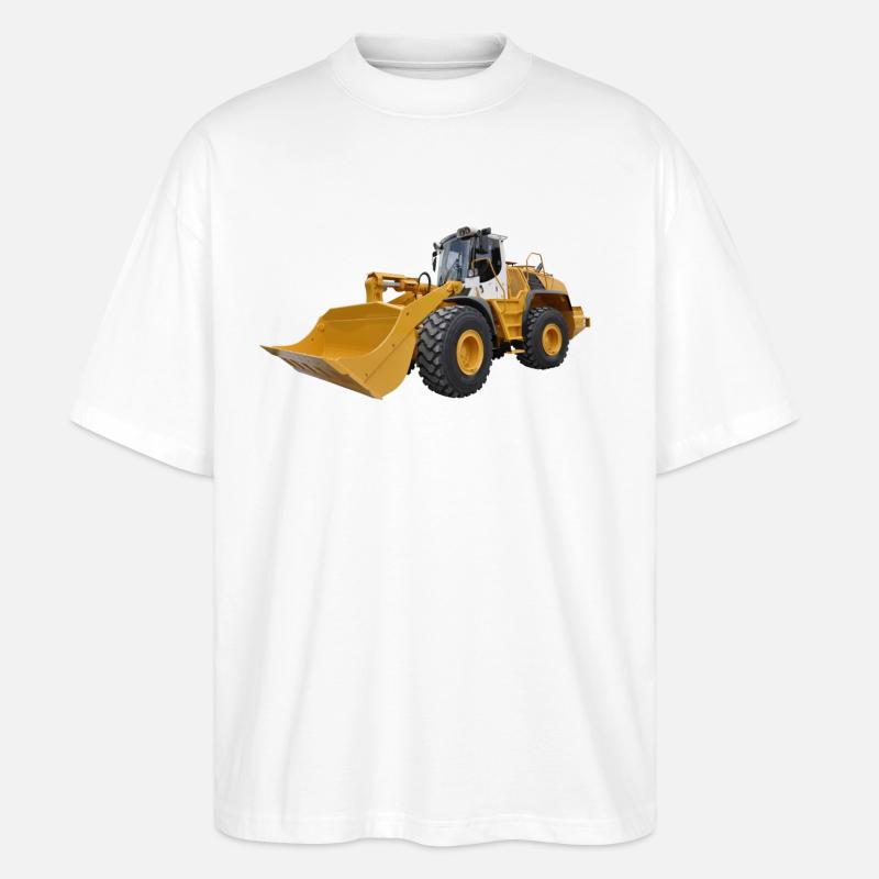 wheel loader - Stanley/Stella Oversized Unisex Organic T-shirt Blaster 2.0 - white