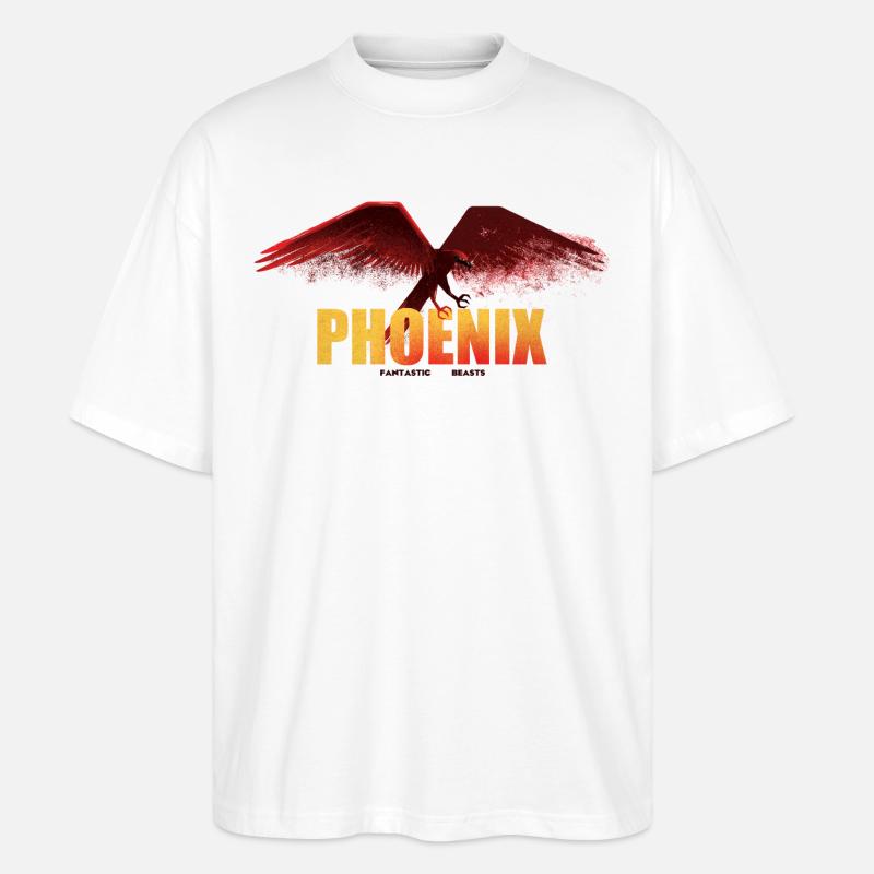 Fantastic Beasts 3 Phoenix - Stanley/Stella Oversized Unisex Organic T-shirt Blaster 2.0 - white