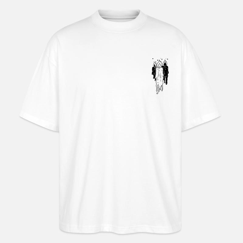 Candle-Light Dinner - Stanley/Stella Oversized Unisex Bio T-Shirt Blaster 2.0 - Weiß