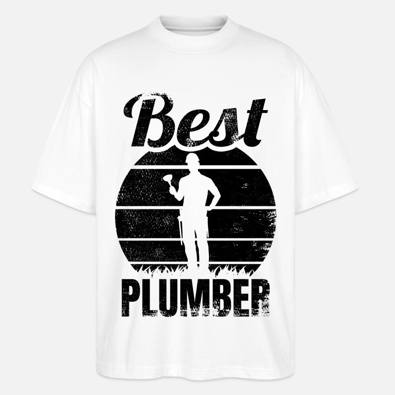 Bester Installateur - Stanley/Stella Oversized Unisex Bio T-Shirt Blaster 2.0 - Weiß