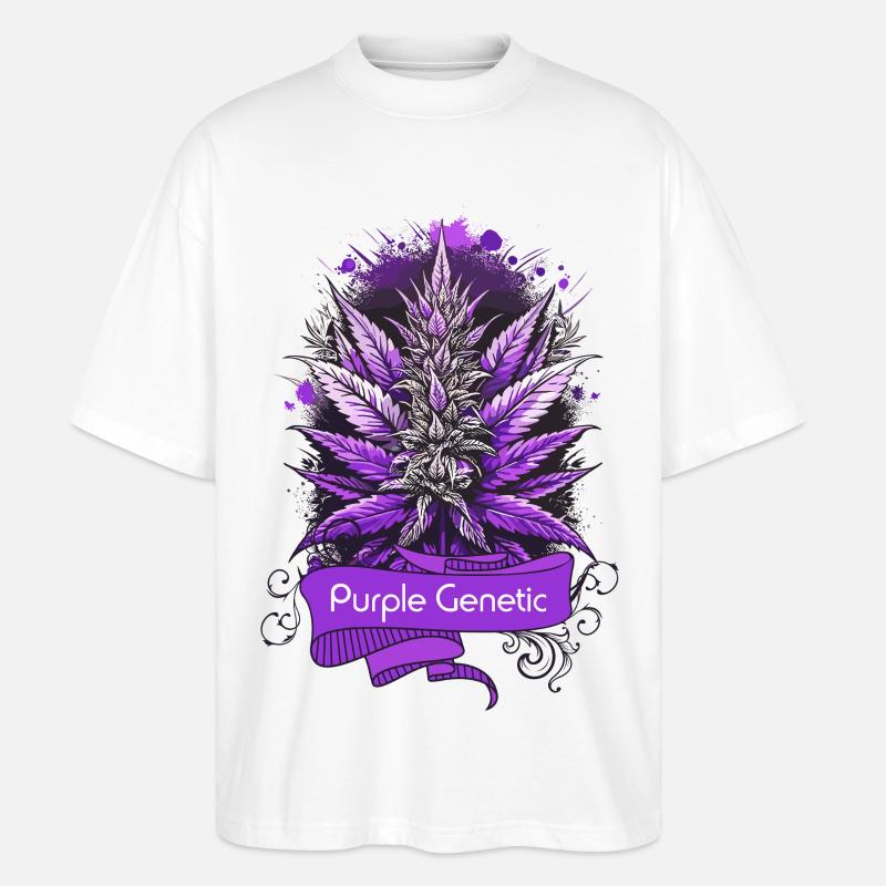 Purple Genetic - Stanley/Stella Oversized Unisex Bio T-Shirt Blaster 2.0 - Weiß