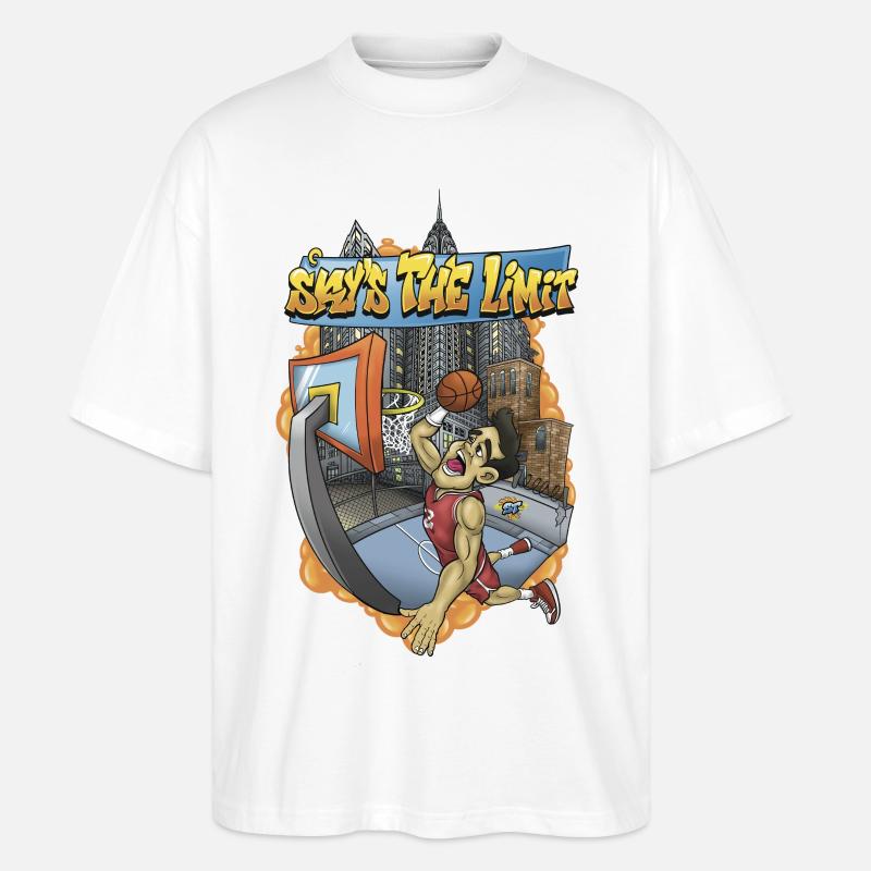 Sky`s The Limit - Stanley/Stella Oversized Unisex Bio T-Shirt Blaster 2.0 - Weiß