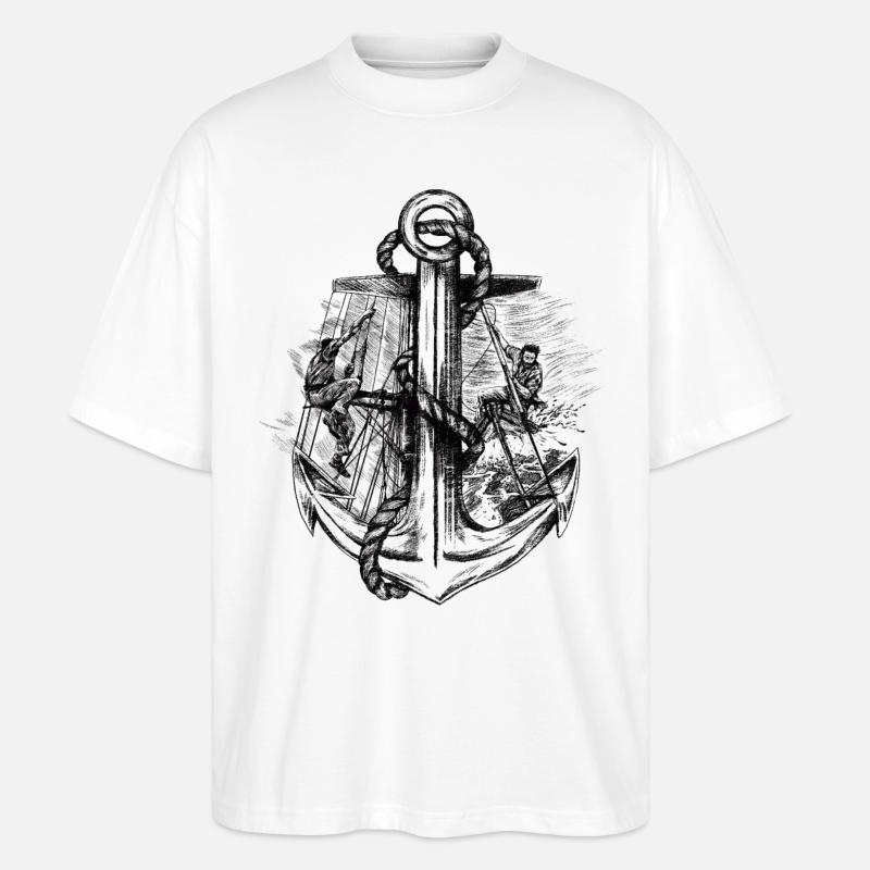 Storms Don't Scare Me - Stanley/Stella Oversized Unisex Bio T-Shirt Blaster 2.0 - Weiß